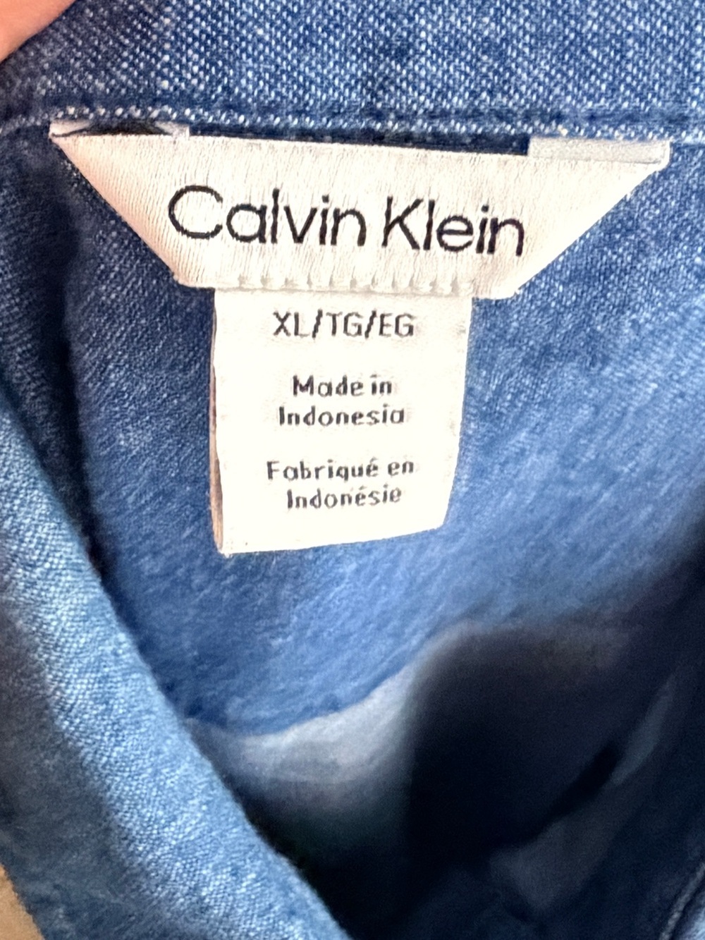 Calvin Klein Blue Denim Shirt - Picture 4 of 6